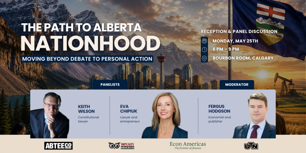 The Path to Alberta Nationhood public forum, May 2026
